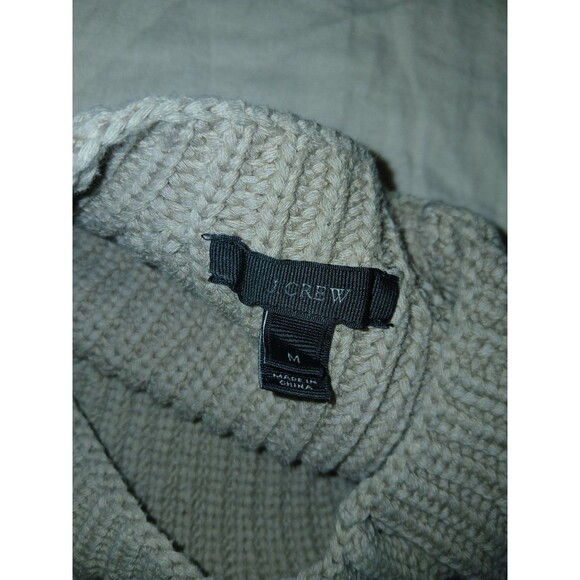 J Crew Cream 100% Cotton Cable Knit Women’s Sweater Size Medium Academia Preppy - Picture 8 of 8